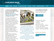 Tablet Screenshot of chirurgie-main-toulouse.com